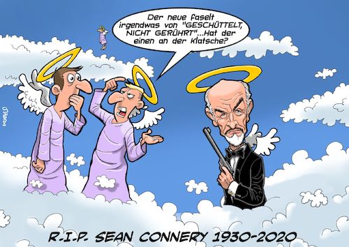 Cartoon: Sean Connery (medium) by Chris Berger tagged sean,connery,james,bond,007,ian,flemming,sean,connery,james,bond,007,ian,flemming