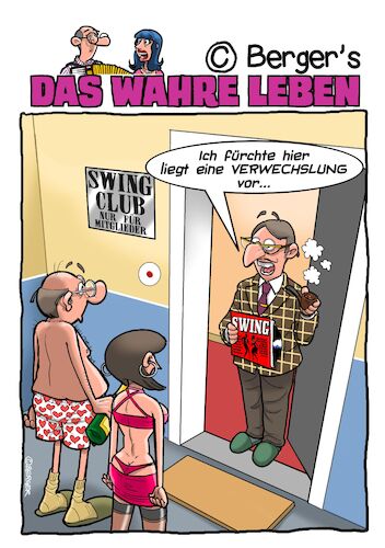 Cartoon: Swingerclub (medium) by Chris Berger tagged swing,swinger,club,musik,paar,swing,swinger,club,musik,sex,paar