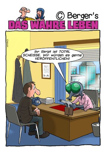 Cartoon: Verleger (medium) by Chris Berger tagged fliege,verleger,verlag,zeitung,reporter,schriftsteller,scheisse,fliegen,fliege,verleger,verlag,zeitung,reporter,schriftsteller,scheisse,fliegen