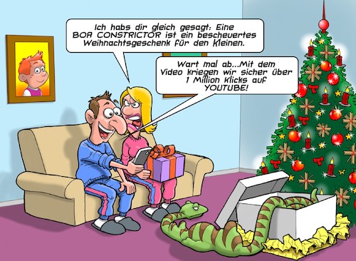 Cartoon: Weihnachstgeschenk (medium) by Chris Berger tagged social,network,xmas,weihnachten,geschenk,snake,schlange,boa,bite,love,social,network,xmas,weihnachten,geschenk,snake,schlange,boa,bite,love