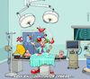 Cartoon: Clown Operation (small) by Chris Berger tagged clown,chirurg,operation,op,saal,doktor