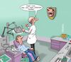 Cartoon: Erinnerungen (small) by Chris Berger tagged patient,erinnerung,zahnarzt,trophäe,dentist