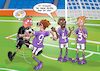 Cartoon: Kurzsichtig (small) by Chris Berger tagged fussball,soccer,em,wm,verteidigung,spieler,brille,referee,schiedsrichter