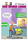 Cartoon: Reklamation (small) by Chris Berger tagged reklamation,bodybuilder,kraft,hanteln,verpackung