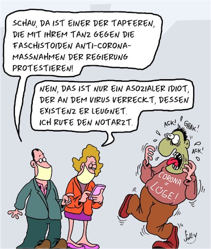 Cartoon: Alles gelogen!! (medium) by Karsten Schley tagged coronavirus,covid19,verschwörungstheorien,medien,gesellschaft,politik,protest,sozialverhalten,gesundheit,coronavirus,covid19,verschwörungstheorien,medien,gesellschaft,politik,protest,sozialverhalten,gesundheit