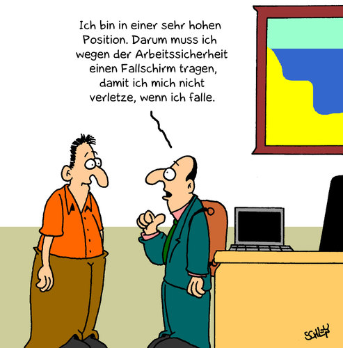 Cartoon: Arbeitssicherheit (medium) by Karsten Schley tagged arbeit,sicherheit,arbeitnehmer,wirtschaft,arbeitssicherheit,gesellschaft,karriere,arbeit,sicherheit,arbeitnehmer,wirtschaft,arbeitssicherheit,gesellschaft,karriere,beruf,job,firma,unternehmen,angestellte