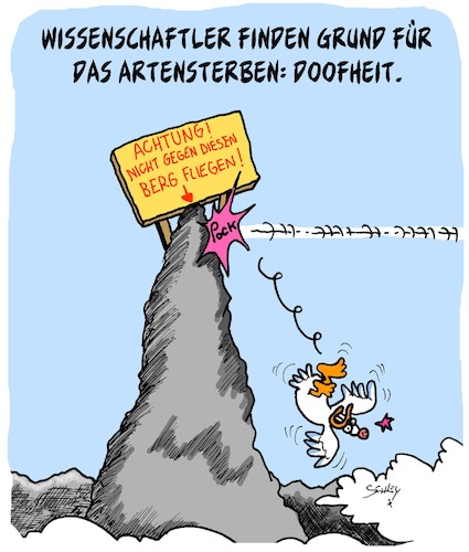 Cartoon: Artensterben!! (medium) by Karsten Schley tagged tiere,spezies,artensterben,natur,wissenschaft,forschung,studien,evolution,tiere,spezies,artensterben,natur,wissenschaft,forschung,studien,evolution