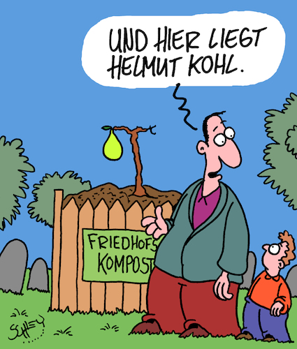 Cartoon: Begraben (medium) by Karsten Schley tagged kohl,deutschland,politik,korruption,spendenskandal,birne,staatsakt,begräbnis,europa,kohl,deutschland,politik,korruption,spendenskandal,birne,staatsakt,begräbnis,europa