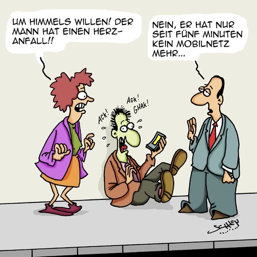 Cartoon: Das Herz... (medium) by Karsten Schley tagged gesundheit,technik,suchtverhalten,kommunikation,mobiltelefone,mobilnetze,smartphones,gesellschaft,gesundheit,technik,suchtverhalten,kommunikation,mobiltelefone,mobilnetze,smartphones,gesellschaft