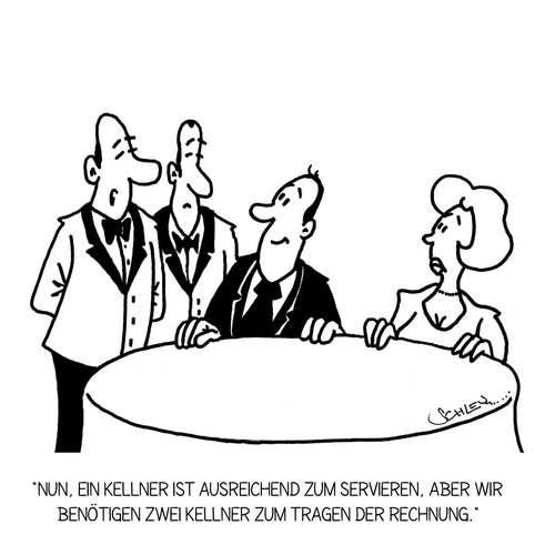 Cartoon: Die Rechnung bitte (medium) by Karsten Schley tagged restaurants,gastronomie,ernährung,nahrung,geld,preise,jobs,business,wirtschaft,essen,kredite,schulden,restaurants,gastronomie,ernährung,nahrung,geld,preise,jobs,business,wirtschaft,essen,kredite,schulden