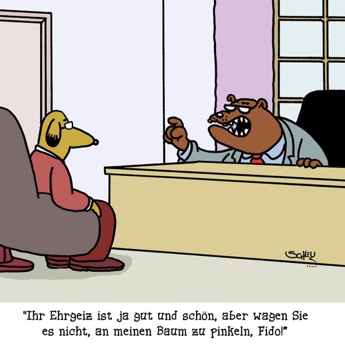 Cartoon: Ehrgeiz (medium) by Karsten Schley tagged karriere,arbeitgeber,arbeitnehmer,erfolg,business,ehrgeiz,wirtschaft,büro,industrie,vorgesetzte,konkurrenz,karriere,arbeitgeber,arbeitnehmer,erfolg,business,ehrgeiz,wirtschaft,büro,industrie,vorgesetzte,konkurrenz