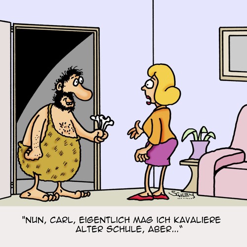 Cartoon: Ein Kavalier (medium) by Karsten Schley tagged dating,beziehungen,männer,frauen,altmodisch,gentlemen,liebe,ausgehen,manieren,gesellschaft,bildung,dating,beziehungen,männer,frauen,altmodisch,gentlemen,liebe,ausgehen,manieren,gesellschaft,bildung