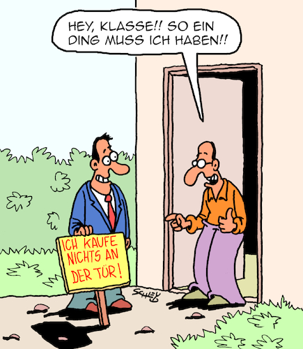 Cartoon: Ein Must-Have!! (medium) by Karsten Schley tagged vertreter,aussendienst,verkäufer,umsätze,kunden,wirtschaft,business,sales,verkaufstaktik,psychologie,gesellschaft,vertreter,aussendienst,verkäufer,umsätze,kunden,wirtschaft,business,sales,verkaufstaktik,psychologie,gesellschaft