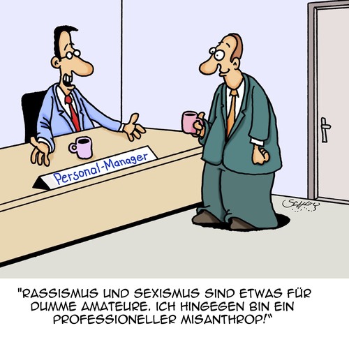 Cartoon: Ein wahrer Profi (medium) by Karsten Schley tagged management,personalmanagement,philosophie,menschen,büro,arbeit,business,wirtschaft,arbeitgeber,arbeitnehmer,jobs,management,personalmanagement,philosophie,menschen,büro,arbeit,business,wirtschaft,arbeitgeber,arbeitnehmer,jobs