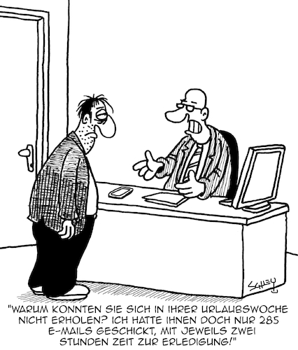 Cartoon: Erholung (medium) by Karsten Schley tagged business,jobs,wirtschaft,arbeitgeber,arbeitnehmer,erholung,urlaub,manager,ausbeutung,workload,arbeitsdruck,karriere,gesellschaft,soziales,business,jobs,wirtschaft,arbeitgeber,arbeitnehmer,erholung,urlaub,manager,ausbeutung,workload,arbeitsdruck,karriere,gesellschaft,soziales