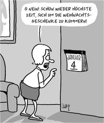 Cartoon: Es geht wieder los (medium) by Karsten Schley tagged weihnachten,konsum,religion,werbung,geschenke,umsatz,profite,kunden,handel,wirtschaft,gesellschaft,weihnachten,konsum,religion,werbung,geschenke,umsatz,profite,kunden,handel,wirtschaft,gesellschaft