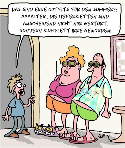 Fit für den Sommer By Karsten Schley | Business Cartoon | TOONPOOL