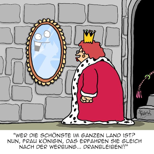 Frau im Spiegel...