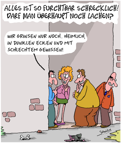 Cartoon: Ganz furchtbar!! (medium) by Karsten Schley tagged politik,wirtschaft,umwelt,regenwald,amazonas,klimawandel,wahlen,extremismus,ernährung,pessimismus,optimismus,gesundheit,menschheit,gesellschaft,politik,wirtschaft,umwelt,regenwald,amazonas,klimawandel,wahlen,extremismus,ernährung,pessimismus,optimismus,gesundheit,menschheit,gesellschaft