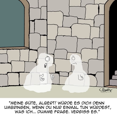 Cartoon: Gespenstisch... (medium) by Karsten Schley tagged beziehungen,liebe,ehe,männer,frauen,gespenster,leben,tod,märchen,horror,spuk,beziehungen,liebe,ehe,männer,frauen,gespenster,leben,tod,märchen,horror,spuk