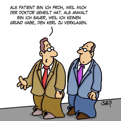 Cartoon: Gesund (medium) by Karsten Schley tagged recht,gesund,anwälte,gesundheit,ärzte,ärztepfusch,medizin,kunstfehler,krankheiten,recht,gesund,anwälte,gesundheit,ärzte,ärztepfusch,medizin,kunstfehler,krankheiten