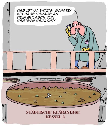 Cartoon: Gesunde Ernährung (medium) by Karsten Schley tagged ernährung,familie,ehe,liebe,männer,frauen,umwelt,jobs,kochen,ernährung,familie,ehe,liebe,männer,frauen,umwelt,jobs,kochen