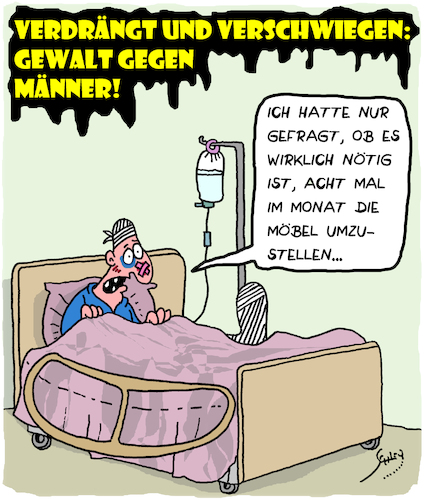 Cartoon: Gewalt!! (medium) by Karsten Schley tagged gewalt,männer,frauen,gesellschaft,beziehungen,ehe,liebe,kriminalität,verbrechen,körperverletzung,leben,statistik,verdrängung,scham,gewalt,männer,frauen,gesellschaft,beziehungen,ehe,liebe,kriminalität,verbrechen,körperverletzung,leben,statistik,verdrängung,scham