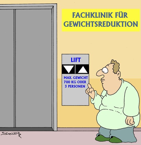 Cartoon: GEWICHT (medium) by Karsten Schley tagged übergewicht,gesundheit,diäten,abnehmen,medizin,gesellschaft,ernährung,übergewicht,gesundheit,diäten,abnehmen,medizin,gesellschaft,ernährung