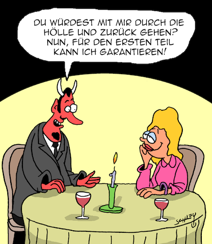 Cartoon: Hölle (medium) by Karsten Schley tagged hölle,teufel,fegefeuer,liebe,dating,restaurants,männer,frauen,beziehungen,gesellschaft,hölle,teufel,fegefeuer,liebe,dating,restaurants,männer,frauen,beziehungen,gesellschaft