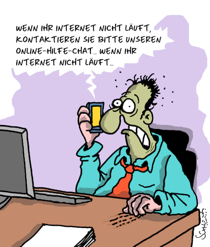 Cartoon: Hotline (medium) by Karsten Schley tagged hotlines,kundenservice,technik,internet,provider,verbraucher,kommunikation,wirtschaft,business,gesellschaft,service,deutschland,hotlines,kundenservice,technik,internet,provider,verbraucher,kommunikation,wirtschaft,business,gesellschaft,service,deutschland