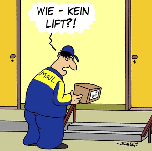 Cartoon: Kein Lift (medium) by Karsten Schley tagged business,geld,gesellschaft,wirtschaft,service,deutschland,kunden,kundenservice,beamte,business,geld,gesellschaft,wirtschaft,deutschland,kunden,kundenservice,beamte