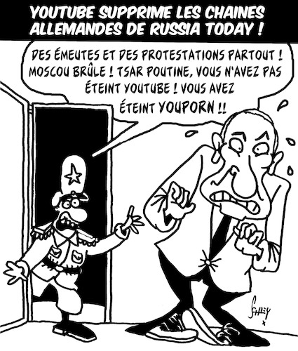 Cartoon: La Vengeance de Poutine (medium) by Karsten Schley tagged poutine,allemagne,youtube,rt,politique,propagande,medias,societe,poutine,allemagne,youtube,rt,politique,propagande,medias,societe