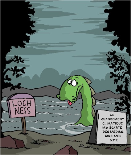 Cartoon: Le pauvre Monstre (medium) by Karsten Schley tagged nessie,climat,monstres,medias,environnement,journalistes,societe,nessie,climat,monstres,medias,environnement,journalistes,societe