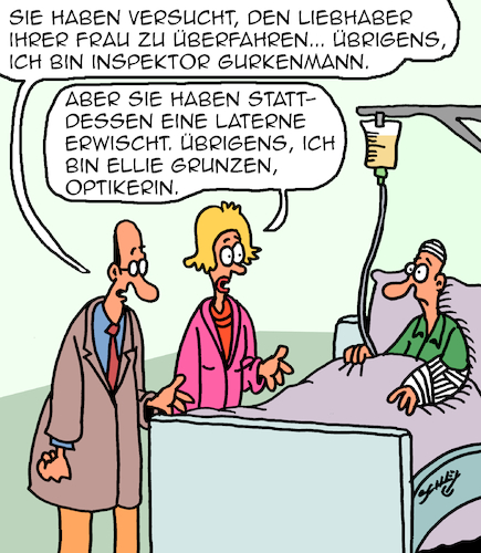 Cartoon: Liebhaber (medium) by Karsten Schley tagged liebe,männer,frauen,liebhaber,rache,sehvermögen,gesundheit,kriminalität,polizei,optiker,gesellschaft,liebe,männer,frauen,liebhaber,rache,sehvermögen,gesundheit,kriminalität,polizei,optiker,gesellschaft