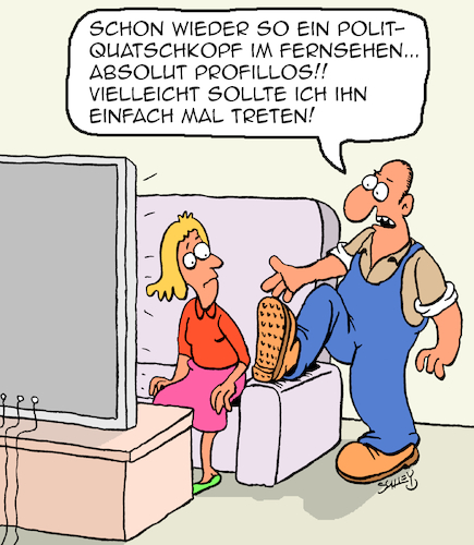 Cartoon: Mehr Profil! (medium) by Karsten Schley tagged politik,politiker,medien,profil,wählerinnen,wahlen,demokratie,arbeiter,arbeitskleidung,gesellschaft,politik,politiker,medien,profil,wählerinnen,wahlen,demokratie,arbeiter,arbeitskleidung,gesellschaft