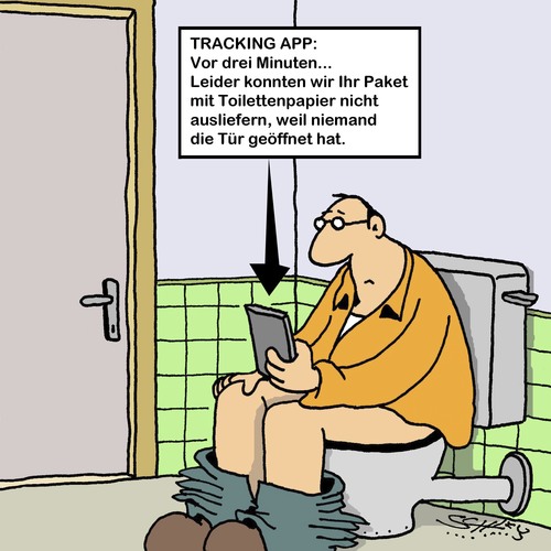 Cartoon: Nicht angetroffen... (medium) by Karsten Schley tagged paketzustellung,shopping,online,handel,technik,gesellschaft,wirtschaft,business,sendungsverfolgung,apps,transport,online,shopping,paketzustellung,transport,apps,sendungsverfolgung,business,wirtschaft,gesellschaft,technik,handel