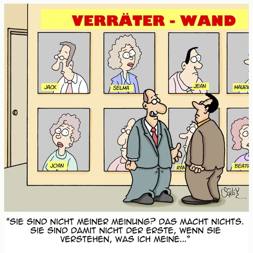 Cartoon: Nicht der Erste (medium) by Karsten Schley tagged business,arbeitgeber,arbeitnehmer,meinungsfreiheit,demokratie,jobs,wirtschaft,business,arbeitgeber,arbeitnehmer,meinungsfreiheit,demokratie,jobs,wirtschaft