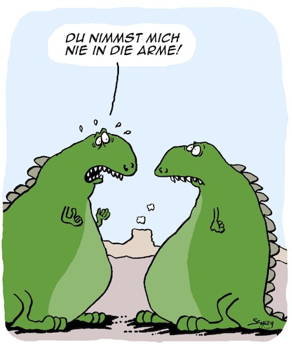 Cartoon: Niemals... (medium) by Karsten Schley tagged liebe,beziehungen,männer,frauen,ehe,dinosaurier,geschichte,vorzeit,gesellschaft,liebe,beziehungen,männer,frauen,ehe,dinosaurier,geschichte,vorzeit,gesellschaft