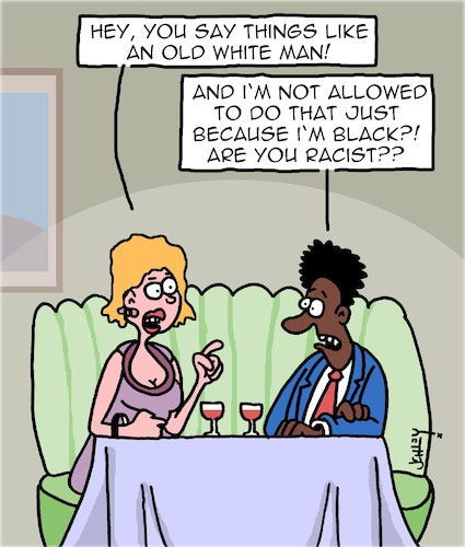 Cartoon: Old White Men (medium) by Karsten Schley tagged white,men,racism,conservatives,restaurants,politics,dating,women,relationships,society,white,men,racism,conservatives,restaurants,politics,dating,women,relationships,society