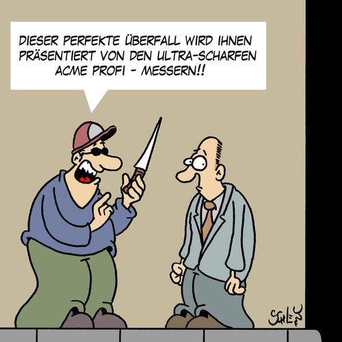 Cartoon: Perfekt (medium) by Karsten Schley tagged werbung,product,placement,wirtschaft,business,geld,verkaufen,kunden,kriminalität,werbung,product,placement,wirtschaft,business,geld,verkaufen,kunden,kriminalität