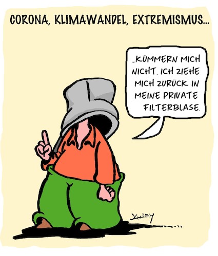 Cartoon: Privatleben (medium) by Karsten Schley tagged klimawandel,corona,internet,filterblasen,facebook,politikverdrossenheit,alternative,facts,gesellschaft,europa,deutschland,klimawandel,corona,internet,filterblasen,facebook,politikverdrossenheit,alternative,facts,gesellschaft,europa,deutschland