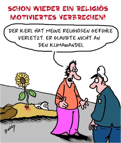 Cartoon: Religion und Verbrechen (medium) by Karsten Schley tagged klimawandel,religion,verbrechen,populärwissenschaft,medien,politik,gesellschaft,klimawandel,religion,verbrechen,populärwissenschaft,medien,politik,gesellschaft