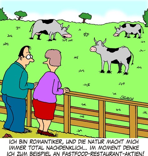 Cartoon: Romantik (medium) by Karsten Schley tagged natur,romantik,lebensmittel,geld,wirtschaft,aktien,börse,börsenkurse,liebe,männer,frauen,beziehung,natur,romantik,lebensmittel,geld,wirtschaft,aktien,börse,börsenkurse,liebe,männer,frauen,beziehung