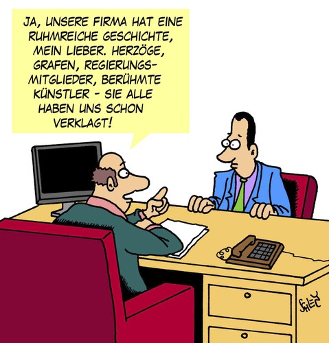 Cartoon: Ruhmreich (medium) by Karsten Schley tagged geschichte,firmenhistorie,wirtschaft,business,arbeit,arbeitgeber,arbeitnehmer,recht,anwälte,gerichtsverfahren,adel,geschichte,firmenhistorie,wirtschaft,business,arbeit,arbeitgeber,arbeitnehmer,recht,anwälte,gerichtsverfahren,adel