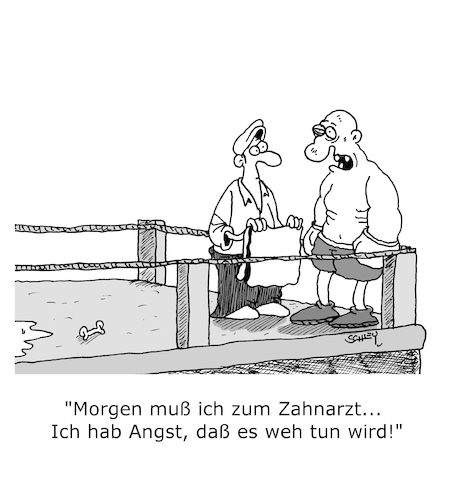 Cartoon: Schmerz (medium) by Karsten Schley tagged sport,boxen,gesundheit,ärzte,zahnärzte,schmerzen,angst,schmerzpatienten,medizin,gesellschaft,sport,boxen,gesundheit,ärzte,zahnärzte,schmerzen,angst,schmerzpatienten,medizin,gesellschaft