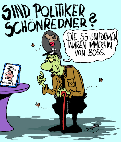 Cartoon: Schönredner (medium) by Karsten Schley tagged poltik,politiker,populismus,argumente,fakten,meinung,medien,sprache,diskussionen,demokratie,poltik,politiker,populismus,argumente,fakten,meinung,medien,sprache,diskussionen,demokratie