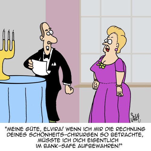 Cartoon: Sein bestes Stück (medium) by Karsten Schley tagged ehe,liebe,männer,frauen,gesundheit,beziehungen,geld,reichtum,schönheit,schönheitschirurgie,wert,banken,gesellschaft,ehe,liebe,männer,frauen,gesundheit,beziehungen,geld,reichtum,schönheit,schönheitschirurgie,wert,banken,gesellschaft