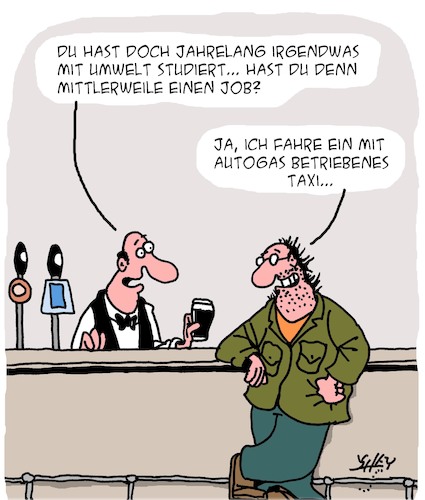 Cartoon: Studieren lohnt sich! (medium) by Karsten Schley tagged studium,umwelt,universitäten,bars,pubs,jobs,einkommen,taxifahrer,geld,soziales,bildung,gesellschaft,studium,umwelt,universitäten,bars,pubs,jobs,einkommen,taxifahrer,geld,soziales,bildung,gesellschaft,öko,biologie,akademiker,rente,beruf,selbstständig,angestellt,zukunft,vergangenheit,arbeit,altersvorsorge,karriere,erfolg,verdienen,verdienst