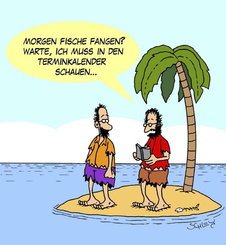 Cartoon: Termine (medium) by Karsten Schley tagged essen,ernährung,umwelt,termine,terminkalender,business,meer,fische,fischfang,essen,ernährung,umwelt,termine,terminkalender,business,meer,fische,fischfang