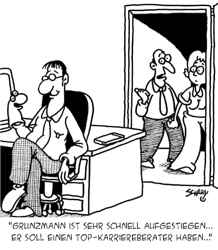 Cartoon: Top-Berater (medium) by Karsten Schley tagged karriere,berater,beförderung,aufstieg,wirtschaft,business,büro,arbeit,arbeitgeber,arbeitnehmer,karriere,berater,beförderung,aufstieg,wirtschaft,business,büro,arbeit,arbeitgeber,arbeitnehmer